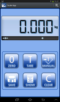 Aplikace Scale App pro vhy Dini argeo